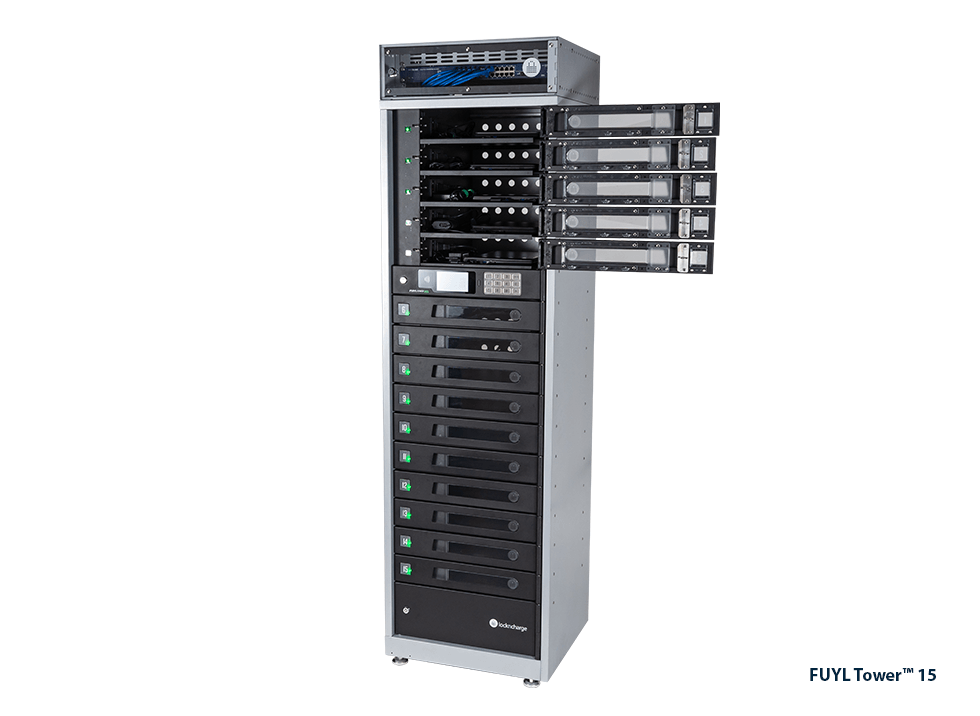 PCLocs FUYL Tower Pro 15 Bay Smart Locker - PCL3-10530