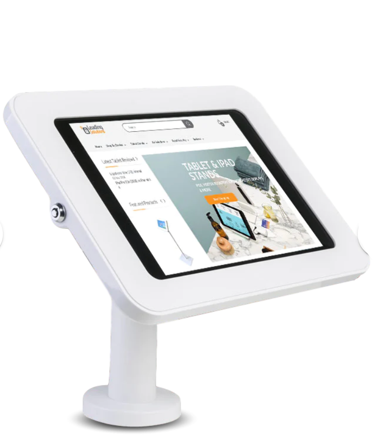 iPad Secure Bolt Down Stand Black Or White Landscape or Portrait