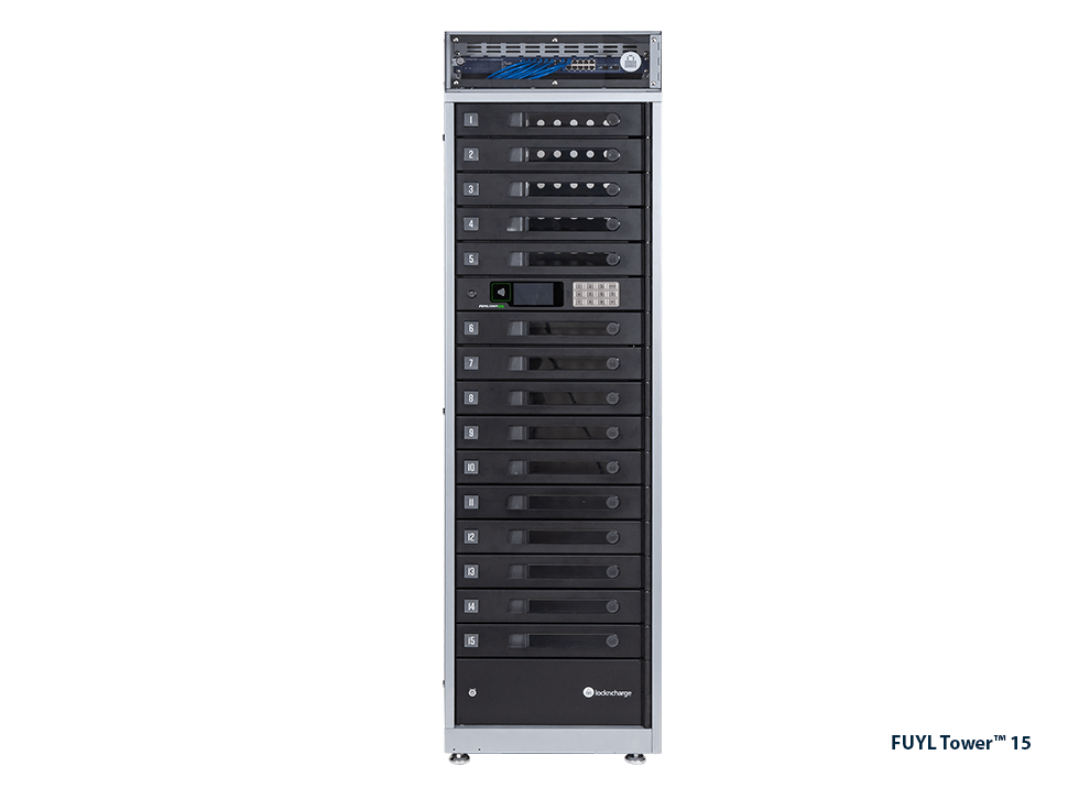 PCLocs FUYL Tower Pro 15 Bay Smart Locker - PCL3-10530