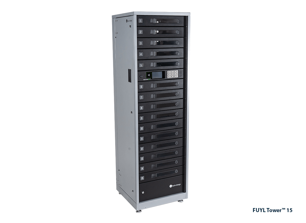 PCLocs FUYL Tower Pro 15 Bay Smart Locker - PCL3-10530