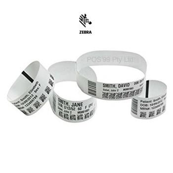 Zebra Infant Z-Band Ultra Soft Wristband 0.75" x 6" (19mm.1x152.4mm) WHITE (1,818 bands - 6 Cartridges)