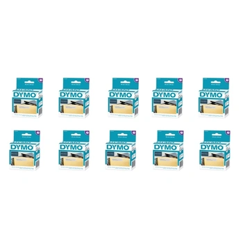 DYMO Label 25mm x 54mm (10 Rolls of 500 = 5,000 Labels) Permanent Adhesive White (SKU 11352 S0722520)