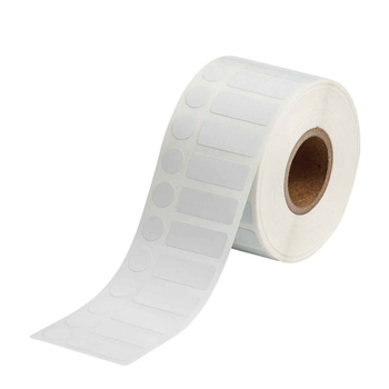Brady 1 x 1 Inch Small Core Ultra Thin Polyester Laboratory Labels with Vial Top