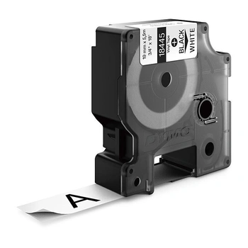 DYMO Rhino Vinyl Industrial Tape 19mm, Black on White (18445)
