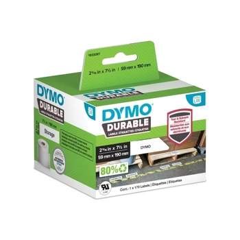 DYMO LabelWriter Durable Labels 59 x 190mm, White, 170 Labels (1933087)