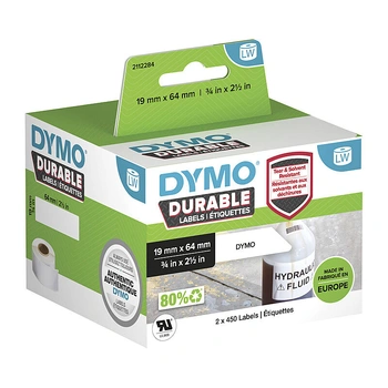 DYMO LabelWriter Durable Labels 19mm x 64mm, White (2112284)