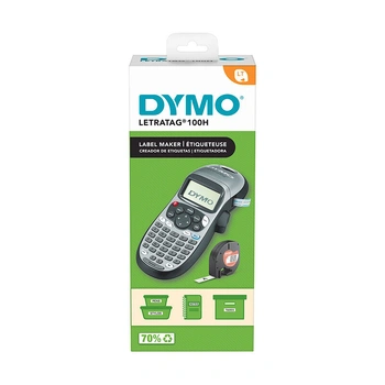 DYMO LetraTag 100H Label Maker Bundle, Silver, with 3 Tapes (2174562)