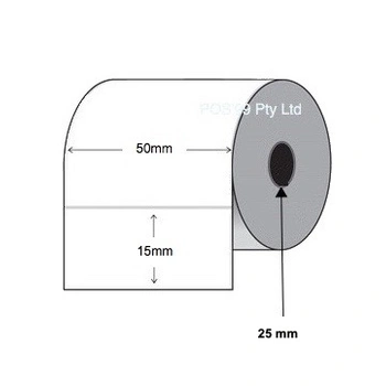Direct Thermal Labels 50mm x 15mm (6 Rolls of 1,000)