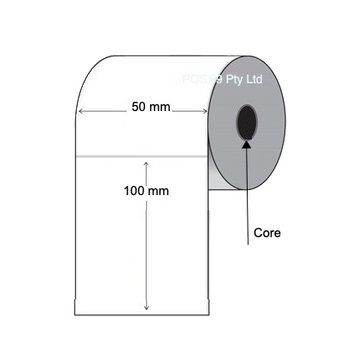Thermal Transfer Labels 50mm x 100mm x Select Core (Rolls of 500) Synthetic Gloss Permanent