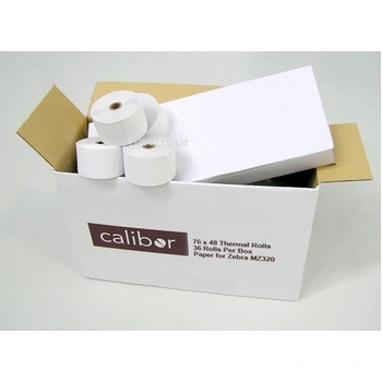 Thermal Paper 76mm x 48mm x 19mm Core 3 Inch (36 Rolls per Box) IMZ / MZ320 / ZQ510 / ZQ511 / ZQ521 Urovo K319