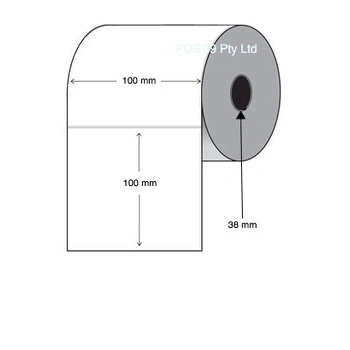 Thermal Transfer Labels 100mm x 100mm - Select Core (4 rolls of 1,500)