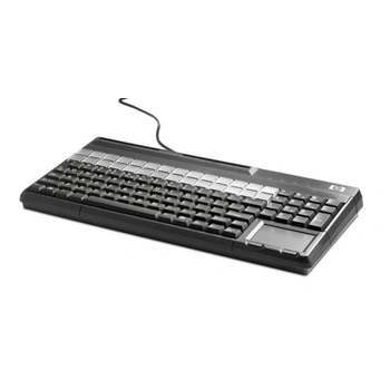 HP Corded POS Keyboard With Integrated Magnetic Stripe Reader (Black)
