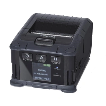 Toshiba B-FP2D 2 Inch Mobile Direct Thermal Printer 203dpi Bluetooth Wi-Fi B-FP2D-GH50-QM-S