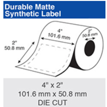  Epson Inkjet Label Roll 101.6mm X 50.8mm x 50mm TM-C3500/CW-C4010 (4 Rolls of 540) Synthetic C35CD001
