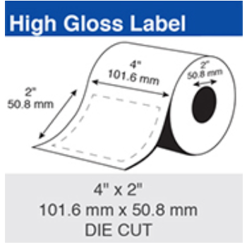  Epson Inkjet Label Roll 101.6mm x 50.8mm x 50mm TM-C3500 CW-C4010 Paper Gloss (6 Rolls of 540) C35GD001