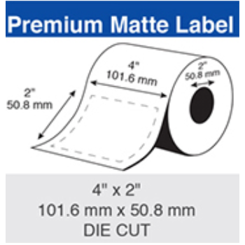  Epson Inkjet Label Roll 101.6mm x 50.8mm x 50mm TM-C3500 CW-C4010 (6 Rolls of 565) Paper Matte C35MD001