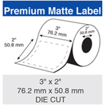  Epson Inkjet Label Roll 76.2mm X 50.8mm x 50mm TM-C3500 CW-C4010 (6 Rolls of 565 LPR) Paper Matte