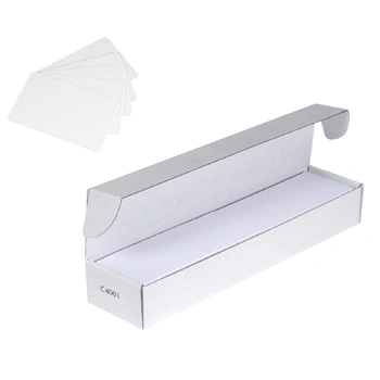 500 x 0.76mm Evolis Blank White PVC Plastic Cards ID Cards Zenius, Badgy, Primacy, Primacy2 C4001