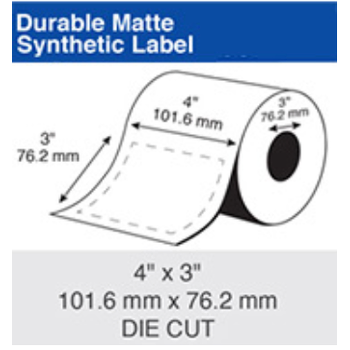  Epson Inkjet Label Roll 101.6mm x 76.2mm x 76mm TM-C7500/CW-C6010/CW-C8010 Synthetic (1 Roll of 1,500)