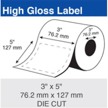  Epson Inkjet Label Roll 76.2mm X 127mm x 76mm TM-C7500/CW-C6010/C6510 CW-C8010 (2 Rolls of 1,200) Paper Gloss C60GD005