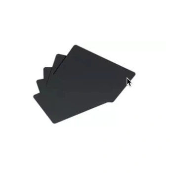 Blank Matt Black CR80 Cards (0.76MM) Food Compliant - 500 Cards 