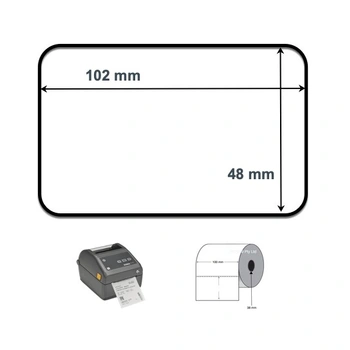 Cabinetry Label Rolls - 102mm Wide x 48mm High Removable Direct Thermal Perforated 81606 81607 81903