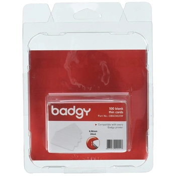 Badgy100 Badgy200 - 2 Packs of 100 Thin PVC Cards (0.50 mm x 20 mil) CBGC0020W