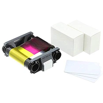 Badgy YMCKO Color Ribbon and 100 Cards - Badgy100 and Badgy200 CBGP0001C