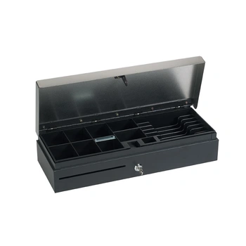 VPOS Cash Drawer Fliptop 6 Note 8 Coin 24V Black