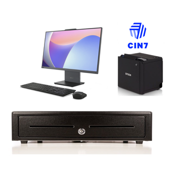 CIN7 Compatible Bundle No.5 - Touch POS Terminal 24", Epson Receipt Printer, Cash Drawer