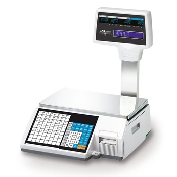 CAS CL-5500 Scale with Barcode Label and Receipt / Ticket Printing (Trade Approved) CL5500