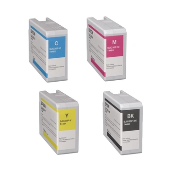 Epson CW-C6000 Inkjet Gloss Cartridge Bundle Pack YELLOW MAGENTA CYAN BLACK C6010 C6510