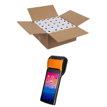 DeliverIT Sunmi V2 Compatible 57mm x 50mm Thermal Paper Rolls (Box of 50)