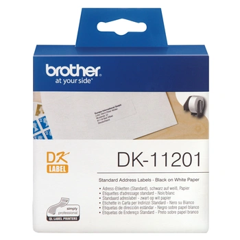 Brother DK-11201 White Standard Address Label - 29mm x 90mm - (3 Rolls of 400)