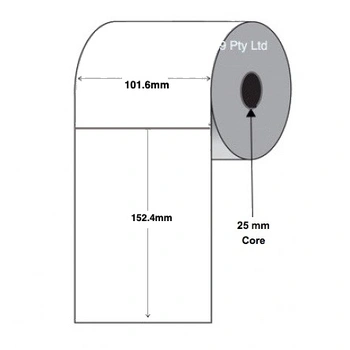Zebra Compatible Shipping Labels 101.6mm x 152.4mm (4 inch x 6 inch) 8 Rolls of 350) 4" x 6"