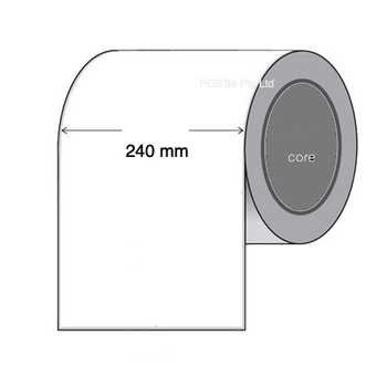Direct Thermal Continuous Label Roll 240mm x 145 meters x 76mm Core