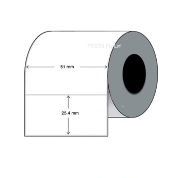 Direct Thermal Labels 51mm x 25.4mm (10 Rolls of 2,000)