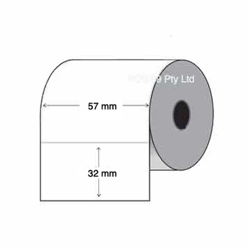 Direct Thermal Labels 57mm x 32mm (10 Rolls Of 2,000) 