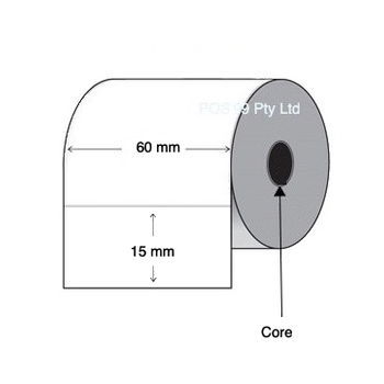 Direct Thermal Labels 60mm x 15mm (8 Rolls of 2,000) 