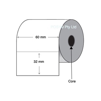Direct Thermal Labels 60mm x 32mm (10 Rolls of 1,000) 