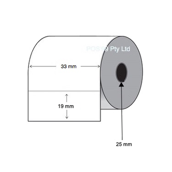 Direct Thermal Labels 33mm x 19mm (Rolls of 1,500) Permanent