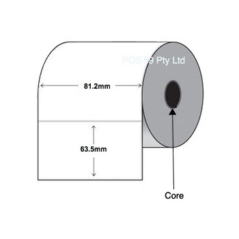 Direct Thermal Labels 81.2mm x 63.5mm (10 Rolls of 750)