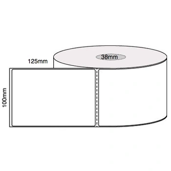Direct Thermal White Card Tickets 100mm x 125mm (10 Rolls of 250)