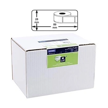 BULK BUY 24 Rolls of Dymo Standard  Address / Barcode Labels (24 Rolls x 130 LPR, 28mm X 89mm, Permanent, White)