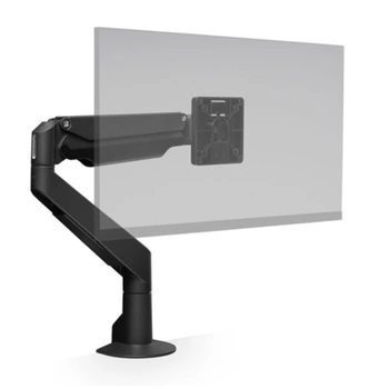 Human Active Technology HAT Monitor Arm E2 Single with Top Down Clamp - Black (From 1.7kg Flat to 7.2kg Curved)