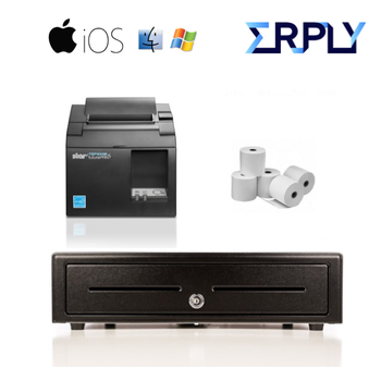 ERPLY PC, Mac, iPad Compatible Bundle No.1 - STAR Network Printer, Cash Drawer, Paper