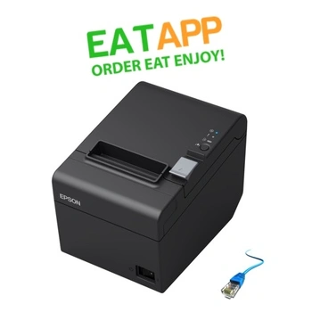 EatApp Epson TM-T82III Ethernet Network Thermal Receipt Printer 