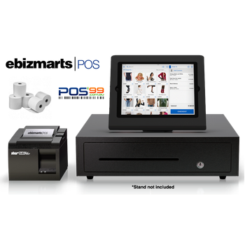 Ebizmarts POS iPad Compatible Bundle 1 (Thermal Receipt Printer, Cash Drawer, Paper)