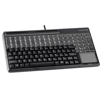 Cherry SPOS 61411 QWERTY Keyboard with 3 Track MSR & Touchpad (USB, Black)