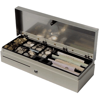 FlipTop Cash Drawer with 24V Solenoid, Ivory